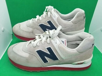 Zapatos para correr New Balance 574 ML574ESA atléticos grises blancos para hombre talla 9,5D Foto 1 de 4