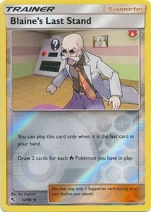 Pokemon Hidden Fates Blaine's Last Stand Rare Reverse Holo 52/68 - Picture 1 of 1