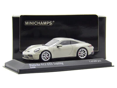 1/43 Porsche 911 GT3 Touring 2021 Typ 992 Chalk Grey Minichamps Model 410 069600 - Image 1 of 4
