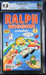 Ralph Wiggum Comics #1 CGC 9.8 Bongo Comics Group 2012 The Simpsons Bart, Homer - Picture 1 of 2