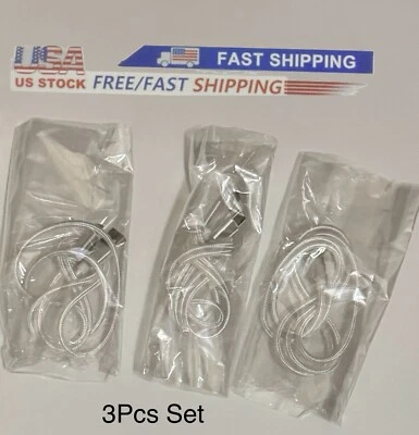 USB C Cable  3-Pack USB to C 3A Fast Charger Cable Cord-3ft - Image 1 of 4