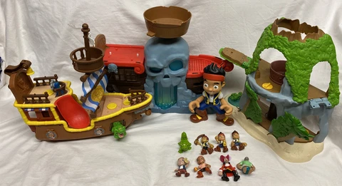 Huge Lot Of Jake And The Neverland Pirates Sets Ship Figures Disney Peter Pan Cover