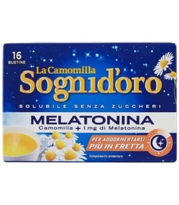 X5 SOGNI D'ORO CAMOMILLA SOLUBILE CON MELATONINA 16 FILTRI - Picture 1 of 1