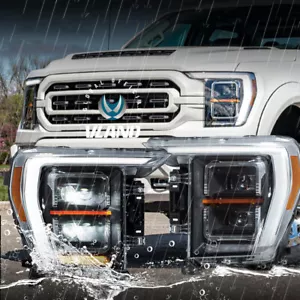 Vland Led Headlights Projector Headlamps For 2021 22 2023 Ford F150 F-150 Lariat - Picture 1 of 13