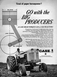 Tractor Case 530 1966 anuncio original - Imagen 1 de 1