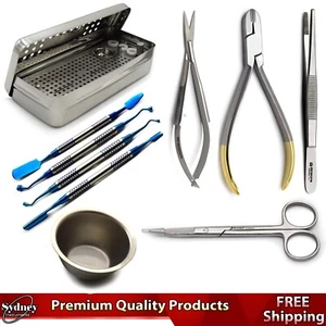 Dental Implant Oral Surgery kit Instruments PRF & GRF Box Tissue Scissors Lab - Picture 1 of 8