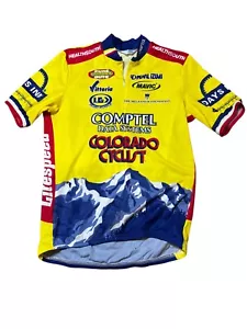 Maglia Ciclismo Pearl Izumi Adulto Grande Giallo Colorado Ciclista 1/2 Zip Italia - Foto 1 di 10