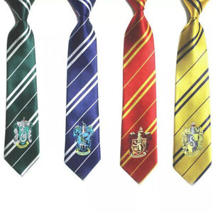 Slytherin Huffelpuff Logo Silk RED AND BLUE TIE SOLD OUT Harry Potter Tie
