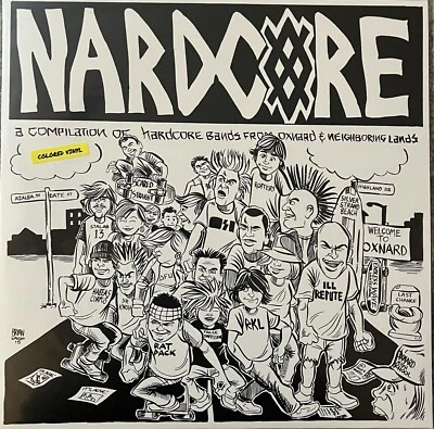 Nardcore Comp LP Rare Punk Color Vinyl KBD Ill Repute RKL Agression Dr Know Foto 1 de 2