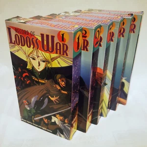 Record of Lodoss War vols. 1-6 set (VHS, 1994) - Japanese w/ English subtitles - Picture 1 of 9