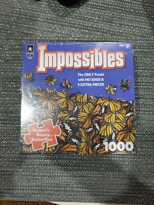 Jigsaw Puzzle 1000 Pieces 19"X26.5"-Impossibles- Nature's Beauty Butterflies - Image 1 of 4