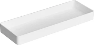 Amazon Basics Organizer da Scrivania Rettangolare in Plastica, Vassoio Mezzo Accessorio, Bianco - Foto 1 di 7
