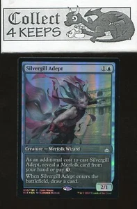 MTG Rivals of Ixalan Open House Promo: Silvergill Adept (Full Art Foil) - Picture 1 of 2