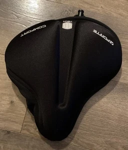 Bike Seat Forte Gel Tech Comfort Padded Cushioned Bicycle Cover L Wide 10 x 10” - Picture 1 of 9