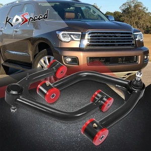 2-4" Lift Black Front Upper Control Arm Red Bushing for Sequoia/Tundra 2007-2022 - Picture 1 of 6