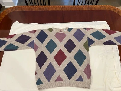 Perry Ellis Vintage Men’s Cotton Sweater Size L - Image 1 of 4