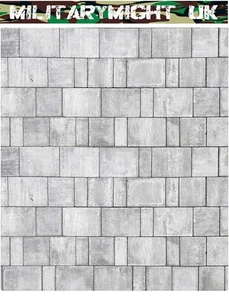 1 32 - 1 35 SCALE DIORAMA BRICK STONE ROAD WALL SETS PAVEMENT - Picture 1 of 1