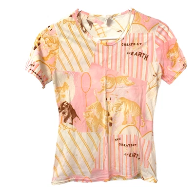 Винтажная футболка 60-е 70-е City Slickers Greatest Show On Earth нейлон ацетат средний размер - Изображение 1 из 4