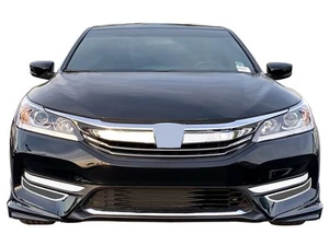 For 2016-2017 Honda Accord Sedan Fog Light Cover Stainless Chrome Mesh Grille - Picture 1 of 3