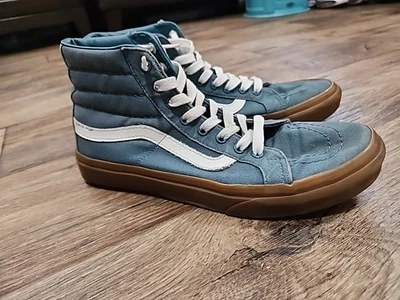 Zapatillas deportivas Vans Sk8 Hi Top para hombre 7 para mujer 8,5 verde oscuro goma zapatos de skate 721494 Foto 1 de 4