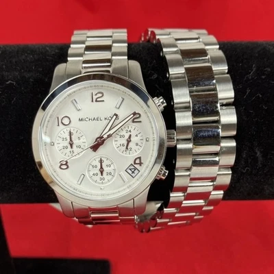 Michael Kors Silver Chronograph Women's Watch - Image 1 of 4