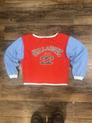 ВИНТАЖНЫЙ 1980-х BILLABONG СЕРФИНГА GRAIL TRI COLOR PUFF ПЕЧАТИCREWNECK СВИТЕР L - Изображение 1 из 4