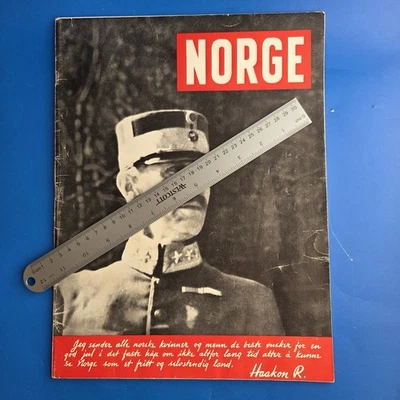 NORGE (Norway) Magazine 1941 Record of German Invasion WWII NORWEGIAN Language - Image 1 of 4