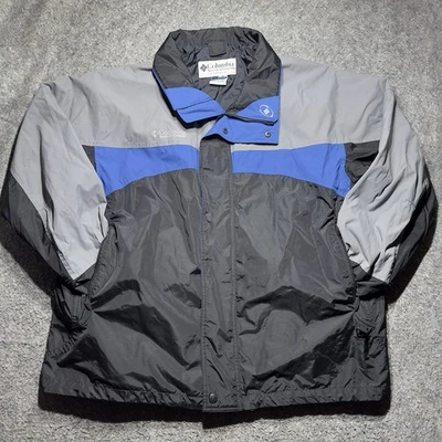 Columbia Core Interchange Jacket Mens XXL Full Zip/Snaps Blue/Gray/Black - Image 1 of 4