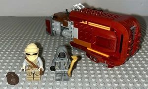 Lego 75099 Star Wars Rey's Speeder Complete Set Minifigures - Picture 1 of 4