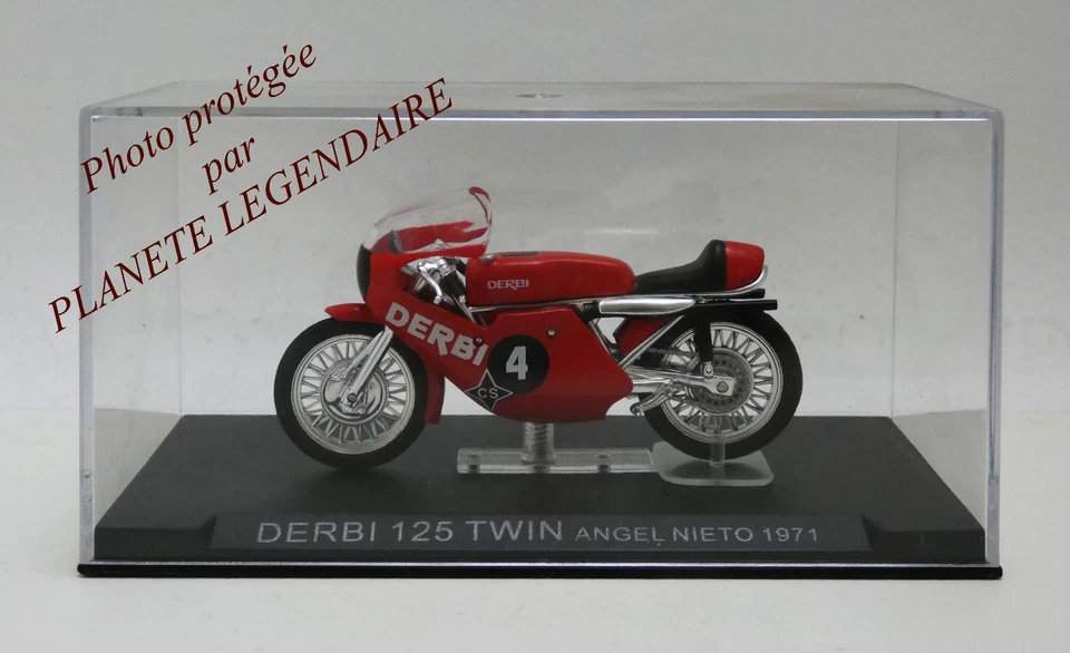 Moto Miniature MotoGP DERBI 125 TWIN Angel Nieto 1971 Echelle 1/24 - Photo 1/1