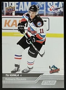 Tij Iginla Rookie - 2023-24 Upper Deck CHL Stars #303 (RC) - Utah Hockey Club - Picture 1 of 2