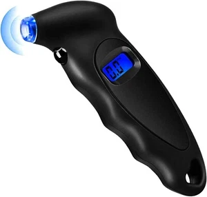 Digital Tyre Tire Air Pressure Gauge LCD Tester Tool Car Vehicle Auto Motorcycle - Picture 1 of 6