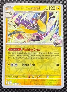 Juego de cartas coleccionables Pokémon Iono's Kilowattrel 055/159 viaje exclusivo sin holo juntos - Imagen 1 de 2