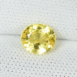 0,95 ct TOP GLÄNZENDER ZITRONENGELB 100 % NATÜRLICHER SAPHIR EDELSTEIN siehe Vdo PZ - Bild 1 von 2
