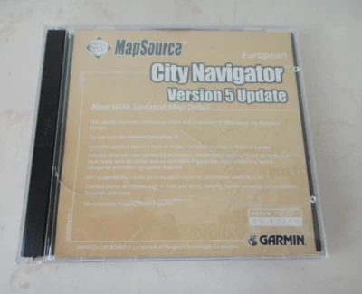 MapSource EUROPE City Navigator Ver.5 Map Update 2-CD GARMIN StreetPilot III GPS - Image 1 of 2