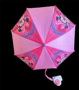 Minnie Mouse 3D Figure Handle Kids Umbrella Disney NEW FAST FREE SHIPPING - Picture 1 of 3