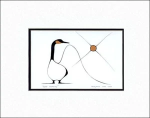 GOOD MORNING by Ojibway artist Benjamin Chee Chee - 11" x 14" Matted print - Picture 1 of 1