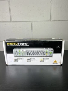 Behringer MiniFBQ FBQ800 Ultra-Compact 9-Band Graphic Equalizer Tested & Works - Picture 1 of 8