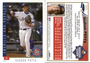 Hudson Potts 2019 Grandstand Amarillo Sod Poodles RC FREE SHIP *AutographDen* - Picture 1 of 1