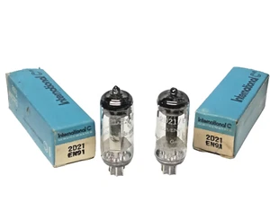 2x 2D21/EN91/PL21 International Service-Master Thyratron NOS Vakuumröhre Germany - Bild 1 von 5
