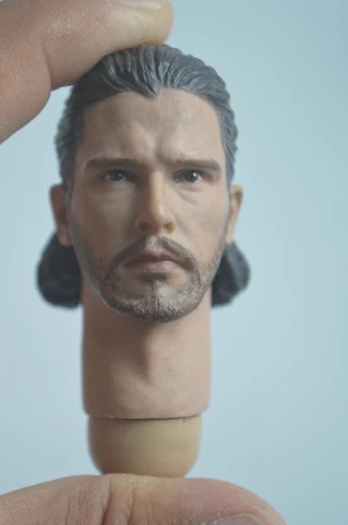 1/6 Scale Jon Snow 2.0 Head Sculpt Carved Fit 12" Male Figure Cover