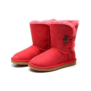UGG Tasman-Kids Button Boots, Aus Made,Premium Aus Sheepskin 5991 KB Tomato - Picture 1 of 12