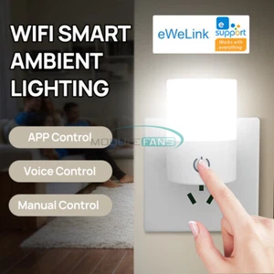 AC110-220V Ewelink EU plug Scenario Atmosphere Smart Night Light WiFi Bluetooth - Picture 1 of 22