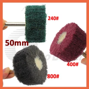 50mm 2" Wheel Buffing Polishing Scouring Pads For Dremel Rotary 240 400 800 Grit - Picture 1 of 5
