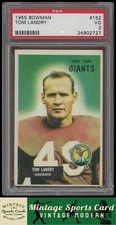 1955  Bowman - Tom Landry - #152  New York Giants - PSA 3