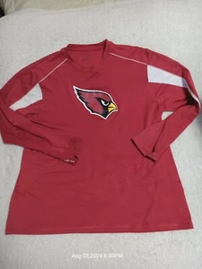 Camisa NFL Arizona Cardinals Adulto Talla Grande Roja Manga Larga Cuello Redondo - Imagen 1 de 8