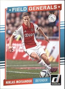 2015 Donruss Soccer Field Generals #10 Niklas Moisander (Ajax)
