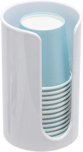 Plastic Paper Cup Holder - Small Disposable Cup Dispenser Mouthwash Cup Holder f - Picture 1 of 5