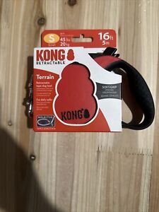 KONG Terrain Retractable Reflective Dog Leash  16 ft  Small Breeds up to 45lbs