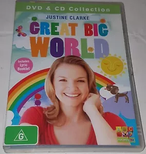 Great Big World by Justine Clarke (DVD & CD, 2010) Region ALL - Inc Booklet - Picture 1 of 2